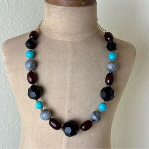 Upcycled Vintage Lucite Beaded Necklace Handmade
